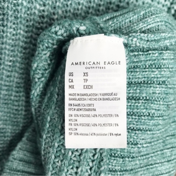 AEO Oversized Dreamspun Turtleneck Sweater Top XS - Picture 8 of 9